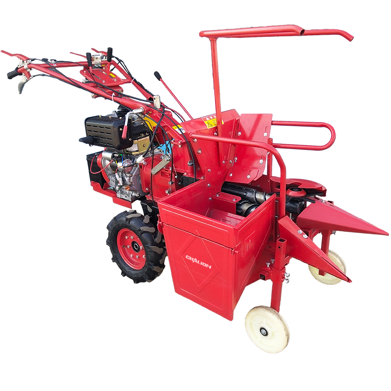 Small 188F Diesel Engine Power Tiller Corn Harvester Machine